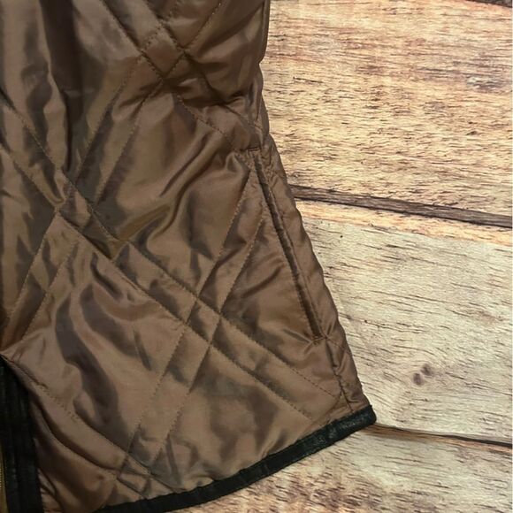 Cabi Reversible Vest Cheetah fo-fur/ brown black Vest Size Small - Picture 5 of 5